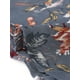 thumbnail image 5 of Faldas midi florales para mujer Inspire Chic, con volantes, cintura alta, fluida, en línea A, con abertura, longitud hasta la rodilla, XL, gris azul, 5 of 6