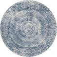 thumbnail image 2 of Addison Rugs Dream Shag Premium Machine Washable Transitional Medallion Blue Round Rug, 8' x 8', 2 of 8