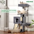 thumbnail image 2 of Árbol para Gatos Gitelsnour GCT005SG de 105 cm para Gatitos de Interior, 2 of 9