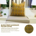 thumbnail image 2 of 100% Thick Linen Decorative Throw Pillow Cover 20"x20", Rust Soft, Durable Accent Cushion for Sofa or Living Room, 2 of 4