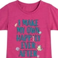 thumbnail image 3 of Disney Princess - Make My Own Happily Ever After - Toddler & Youth Girls Short Sleeve T-Shirt, 3 of 5