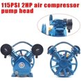 2200W 3HP 2Piston Twin Cylinder Air Compressor Pump Head Single Stage