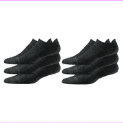 Strideline Premium Athletic Low Socks (6 Pack), Black