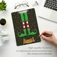 thumbnail image 5 of FMSHPON Christmas Elf's LegsShoes Clipboard Hardboard Wood Nursing Clip Board and Pull for Standard A4 Letter 13x9 inches, 5 of 7