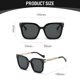 thumbnail image 2 of Gafas de sol cuadradas de cadena con montura grande, gafas de sol de tendencia de tiro callejero de moda, hechas de PC, 2 of 5