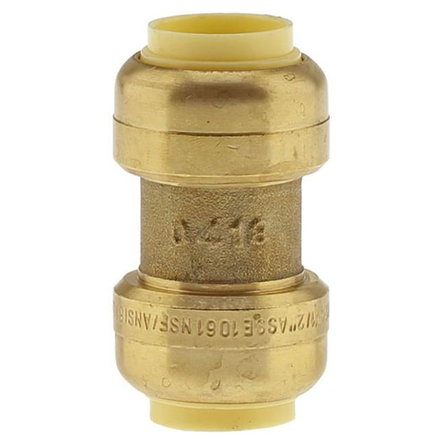 Boshart PENL-PFC05 0.5 in. Push Fittings Coupling Brass