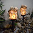 thumbnail image 3 of Luces decorativas del paisaje del patio de la pareja del ángel de la lámpara de pie del jardín impermeable al aire libre con energía solar, 3 of 6