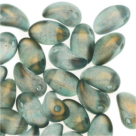 Swarovski Crystal Beads Top Drill - Czech Glass, Top-Drilled Lily Petal Beads 4x7mm, 50 Pieces, Crystal Halo Sky