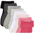 thumbnail image 3 of Luvable Friends Unisex Baby Fun Essential Socks, Gray Pink, 0-6 Months, 3 of 3