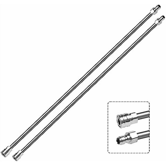 120 Inch(10ft) Pressure Washer Extension Wand, Stainless Steel Pressure Washer Wand Extender with 1/4" Ouick Connect Power Washer Lance, 2 Pack 60" Each Wand(4000 PSI)$$