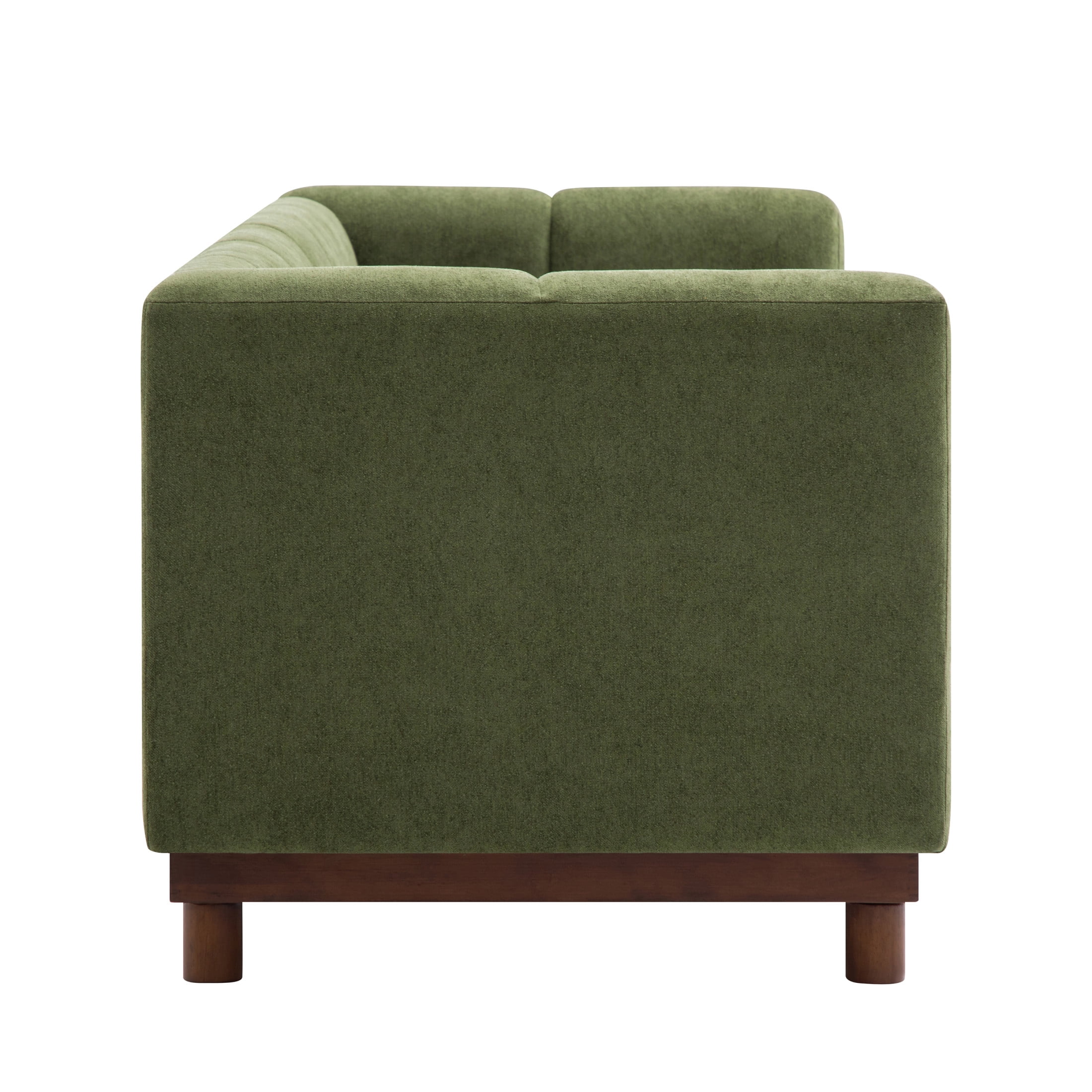 Christopher Knight Home 78.7" Chenille Loveseat Sofa, Modern Upholstered Couch with Square Arms, Green