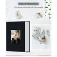 thumbnail image 2 of Photo Album 4x6-100 Photos Photo Books with 100 Vertical Pockets,Linen Cover Albums for Family Wedding Anniversary Baby Vacation Pictures, 2 of 6