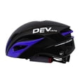 thumbnail image 2 of Casco de bicicleta para mujer y hombre, con visera desmontable y resistencia a los golpes, ajustable. Púrpura, 2 of 9