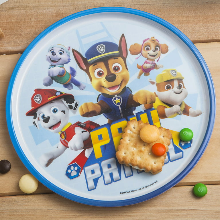 Zak Designs 5 pcs PAW Patrol Kids Dinnerware Set Melamine Plate Bowl  Tumbler Flatware Perfect for Kids Skye and Everest 