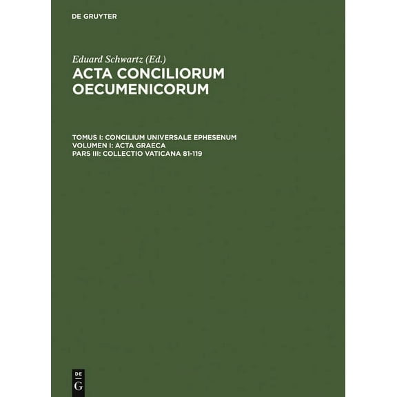 Collectio Vaticana 81-119, (Hardcover)
