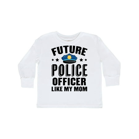 

Inktastic Future Police Officer Like My Mom Gift Toddler Boy or Toddler Girl Long Sleeve T-Shirt