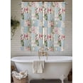thumbnail image 7 of Bedroom Curtains 63 Inches length, Green Blue Pink Botanical Window Treatment Curtain Drapes, Spring Floral Vintage Rod Pocket Curtain Panels for Living Room Kitchen, 42"x63", 2 Panels, 7 of 7