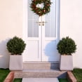 thumbnail image 5 of DR.Planzen Artificial 20 in Topiary Ball Trees, UV Resistant Faux Cedar Plants, Faux Cypress Evergreen Shrub Bush with 10.6in Twist-On Stake - For Front Porch Patio Garden Yard Decor Outdoor Use, 5 of 9