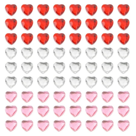 

600pcs Heart-shape Accessories DIY Hairpin Ornaments Acrylic Crafts Accessories