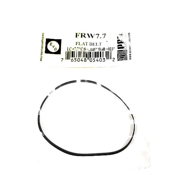 FRW7.7 Drive Belt for Tape Player (1PC) I.C. 7.7 INCH C/S .145 X Wall .023 INCH PRB EVG Flat Type