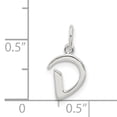 thumbnail image 3 of 925 Sterling Silver Dainty Letter D Initial Name Monogram Necklace Charm Pendant, 3 of 8
