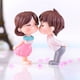 thumbnail image 2 of Matsuzay PVC Novia Novio Miniaturas Decoración Matrimonio Amante Boda Muñeca Pareja Beso Figuras Adornos de jardín Aniversario de boda Kits de decoración para fiestas blanco rosa Matsuzay JJ18497-02, 2 of 6
