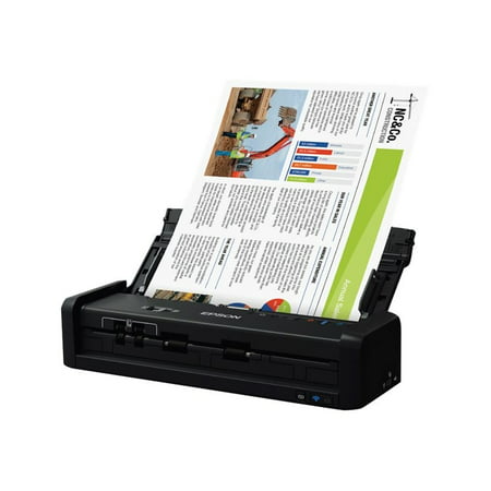 Epson WorkForce ES-300W Wireless Color Portable Document Scanner with ADF for PC and Mac, Sheet-fed and Duplex (Best Scanner For Mac Yosemite)