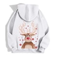 thumbnail image 4 of WILLBEST Sudadera Deportiva para Mujer Ladies' Christmas Printed Zipper Long Sleeved Pocket Drawstring Casual Hooded Sweatshirt 2080 Grande, 4 of 8