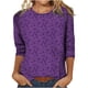 thumbnail image 1 of Camiseta de manga larga con cuello redondo y estampado informal a la moda de verano para mujer Fridja  fjkfkj308, 1 of 5