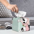 thumbnail image 6 of Sikiie Cute Panda Leather Tissue Box Cover Square, tissue box holder, Tissue Box with Bottom Belt-5.2”x5.2”x5.2”, 6 of 7