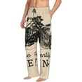 thumbnail image 2 of Easygdp Let The Adventure Begin Men's Pajama Pant, Sleep Elastic Waistband Lounge Pants - Medium, 2 of 9