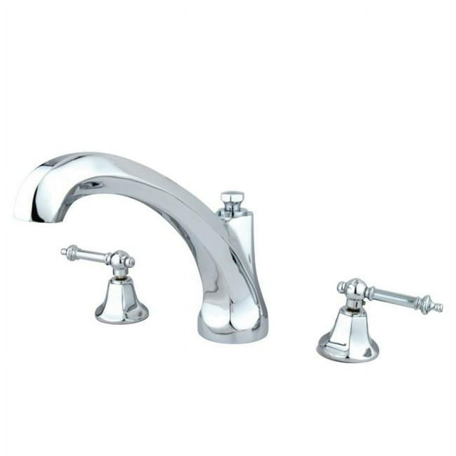 Kingston Brass KS4321TL Roman Tub Filler with Handle, Chrome