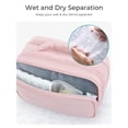 thumbnail image 4 of Neceser BAGSMART, bolsa de maquillaje de viaje para mujer, color rosa, 4 of 7