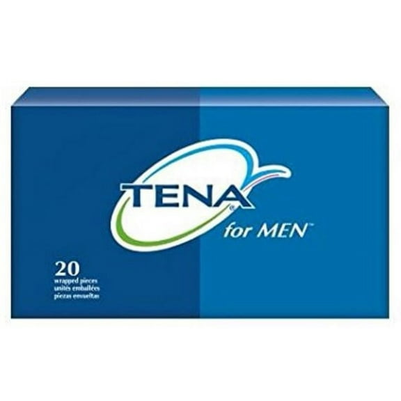 TENA Bladder Control Pads For Men, 9.9 Inch, Moderate Absorbency, 50600 - Pack of 20, Manufacturer: Tena Men By Tena Men