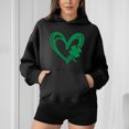 thumbnail image 7 of Tnhcen Women's St. Patrick's Day Four - Leaf Clover Print Casual Fashion Hoodie Long Sleeve Pullover Sweatshirt for Women, Saint Patrick's Festival Outfit, S - 2XL Women's Sweatshirt, 7 of 7