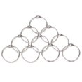 thumbnail image 1 of 10 piezas de anillos con bisagras partidos, broche de metal, carpeta de , llavero, manualidades para álbumes de recortes 25mm, 1 of 9