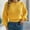 #Yellow, variant on DPTALR Women's Long Sleeve Knitted Round Neck Pullover Sweater,White,Size S
