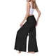 thumbnail image 4 of SAYOO Pantalones de Pierna Ancha para Mujer, Casual, Sueltos, de Color sólido, Cintura Fruncida, Vendaje, Cintura Elástica, Pantalones Femeninos SAYOO  Moda, 4 of 5