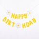 thumbnail image 1 of Set, Small Daisy Happy Birthday Pull Flag Baby Party Supplies Decoration Photo Props Scene Arrangement, Birthday Party Decor Supplies, 1 of 4