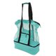 thumbnail image 3 of Bolsa de viaje de gran capacidad, portátil, de malla, con bolsillo lateral, para gimnasio, deportes, hogar, color verde, 3 of 14