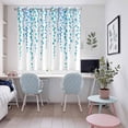 thumbnail image 4 of Blue Polka Dots Kitchen Curtains Window Panels, Watercolor Abstract Art Retro Insulated Window Treatment Curtain, Grommet Curtains for Bedroom/Living Room/Bathroom, 2 Piece 52"Wx72"L, 4 of 8