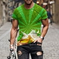 thumbnail image 3 of Cameland Nouveau T-Shirt pour Homme à la Mode 3D Imprimé Bière Non Positionné Manches Courtes Col Rond T-Shirt Haut de Sport Décontracté Blouses, 3 of 5