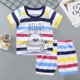 thumbnail image 1 of Conjuntos de ropa para niños y niñas, Top y pantalones cortos, 2 piezas, verano, algodón qym unisex, 1 of 2