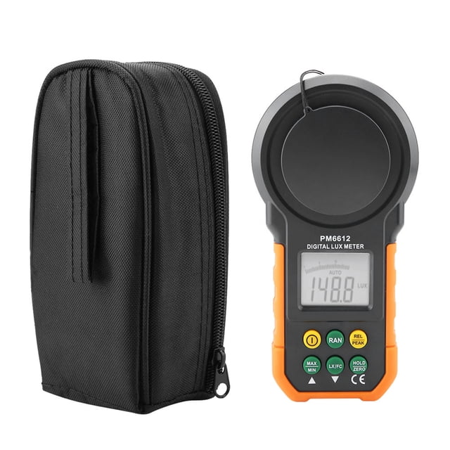 Luxómetro digital de alta precisión PEAKMETER PM6612 de 200.000 Lux