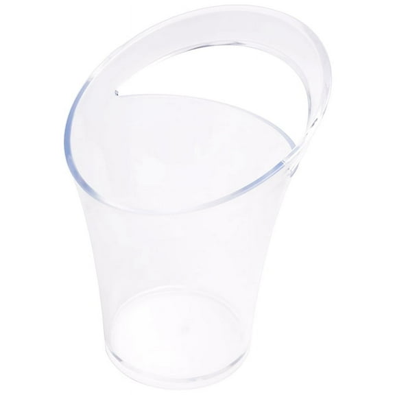 Clear Plastic Ice Bucket Bar Beer Wine Champagne Cooler for Home Kitchen Beverage Drinks Cooling Container