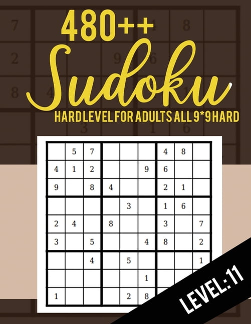 sudoku hard level for adults all 99 hard 480 sudoku level 11