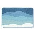 thumbnail image 2 of Blue Bath Mat 16x24, Soft Absorbent Microfiber Bath Rugs, 2 of 8