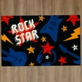 thumbnail image 2 of Mohawk Home Rock Star Printed Indoor Area Rug in Multi, 5'x8', 2 of 9