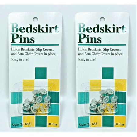 LOT OF 2 Bedskirt Pins, Push Pins Holds Bedskirt Firmly in Place, 20 (Best Places To Hike In Ct)