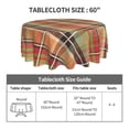 thumbnail image 5 of XMXT Waterproof Round Table Cloth, Mondrian Colorful Plaid Tablecloth Polyester Table Cover for Home Kitchen Dining Party Room Decor, 60 inches, 5 of 8